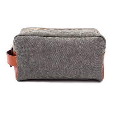 La Portegna Olive Green Dopp Kit Travel Bag