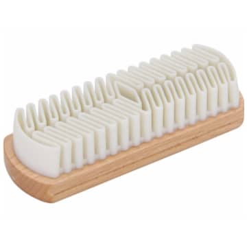 Redecker Wooden Suede Crepe Shoe Brush With Rubber