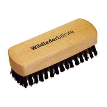 Redecker 12cm Wooden Suede Shoe Brush With Mixed Bristle