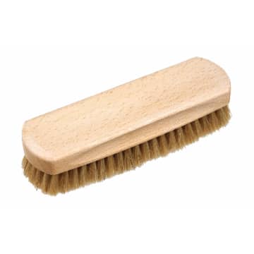 Redecker 16cm Untreated Beechwood Shoe Shine Brush With Light Horse Hair Bristle In Wood