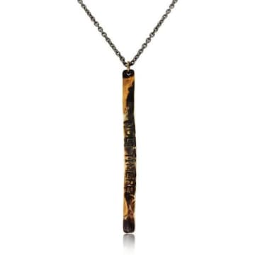 Window Dressing The Soul Men's Silver Noli Timere Necklace In Metallic