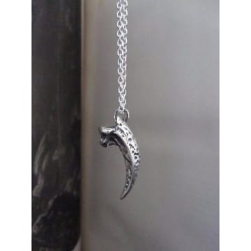 Collardmanson Silver Tusk Necklace In Metallic