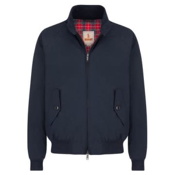 Baracuta Navy Classic G 9 Harrington Jacket In Blue