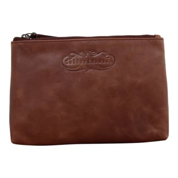 Collardmanson Tan Leather Pouch In Neutrals