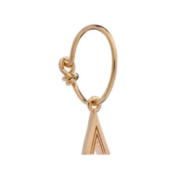 Rachel Jackson London Gold A This Is Me Hoop Earring