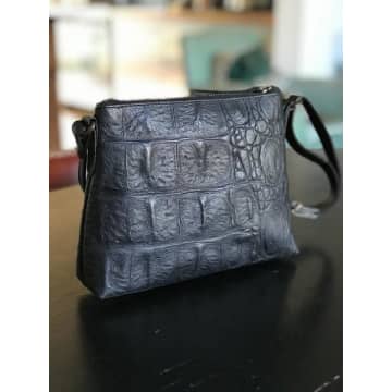 Collardmanson Elsie Bag Black Croc Leather