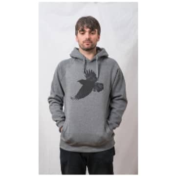 Window Dressing The Soul Light Grey Crow Hoodie Jacket