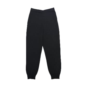 Diarte Black Egyptian Cotton Knitted Pants