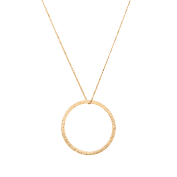 Blackbird Jewellery 9ct Gold Vermeil High Line Circle Necklace