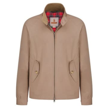 Shop Baracuta Tan G 4 Harrington Jacket In Neutrals