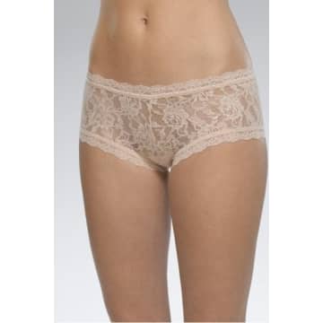 Shop Hanky Panky In Chai Signature Lace Boyshort In Natural