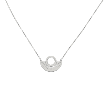 Zoe And Morgan Silver Pocket Full Of Sunshine Necklace In Metallic