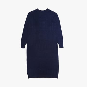 Diarte Jey Knitted Midi Dress In Blue