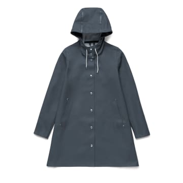 Stutterheim Charcoal Grey Womens Mosebacke Raincoat