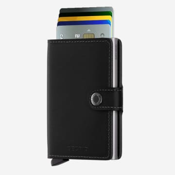 Secrid Mini Wallet With Card Protector Rfid In Black