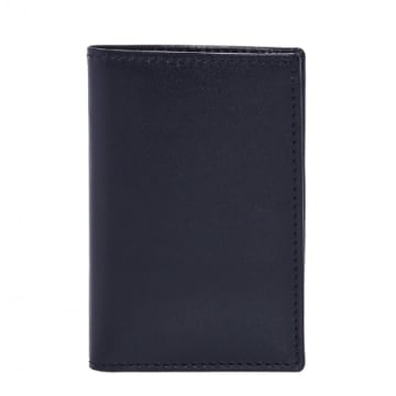 Comme Des Garçons Leather Wallet Cdg Classic Colour Wallet (sa6400 Navy) In Blue