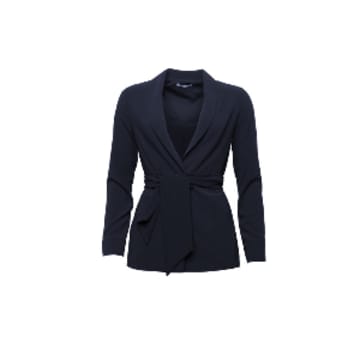 Marville Road Elena Wrap Blazer In Blue