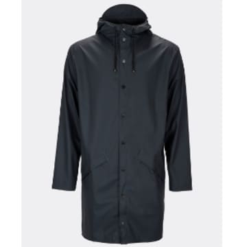 Rains Blue Long Jacket