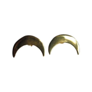 Collardmanson Gold Crescent Studs