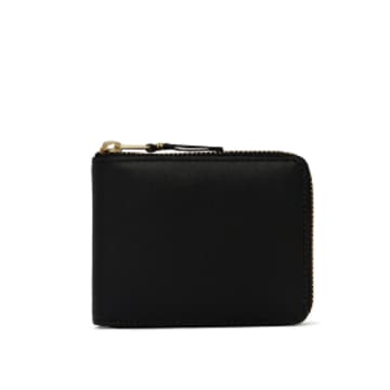 Comme Des Garçons Play Cdg Leather Wallet Classic Line (black Sa7100)