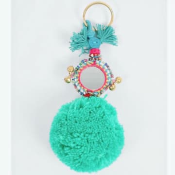 Bohemia Wholesale Pom Pom Keyring In Red