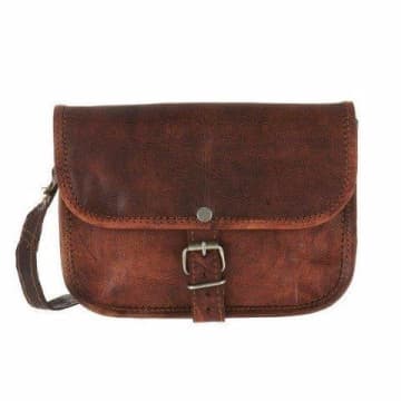 Vida Vida Mini Mini Leather Bag In Brown
