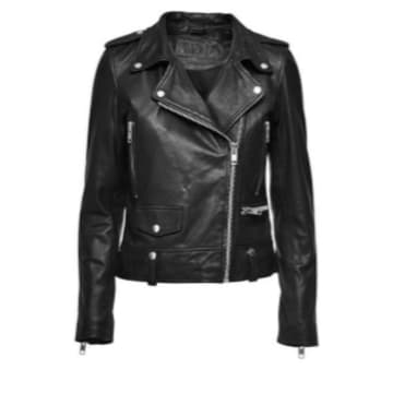 Mdk Black Seattle Leather Jacket