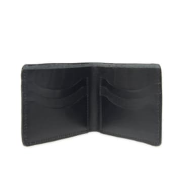 Vida Vida Leather Luxe Card Wallet In Black