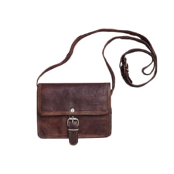 Vida Vida Leather Mini Mini Bag In Brown