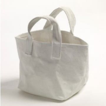 Serax White Canvas Marie With Handle Handbag