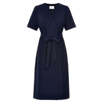 Numph Navy Jenelle Dress In Blue