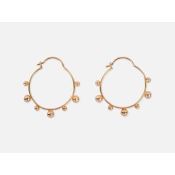 Folkdays Bubble Hoops Gold Small