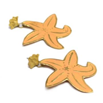 Artisans & Adventurers Brass Ocean Collection Starfish Earrings