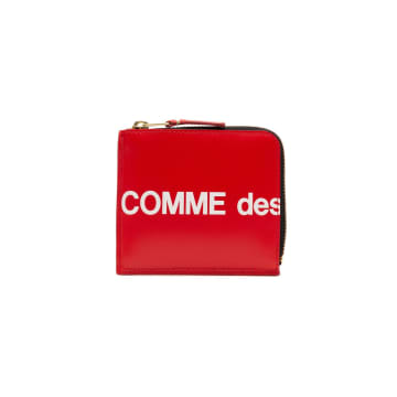 Comme Des Garçons Cdg Huge Logo Wallet (red Sa3100hl)