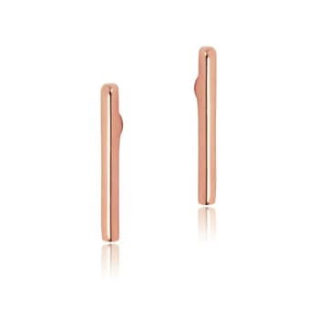 Matthew Calvin Rose Gold Earrings Thin Wire Studs