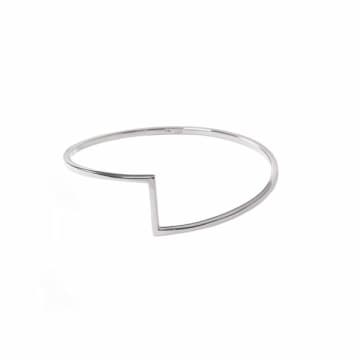 Matthew Calvin Silver Bangle Join In Metallic