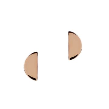 Matthew Calvin Rose Gold Earrings Half Moon