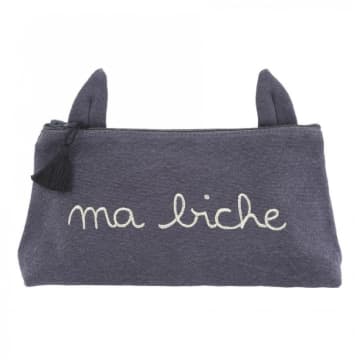 Emile Et Ida Pouch Cotton Navy Color For Children And Women In Blue