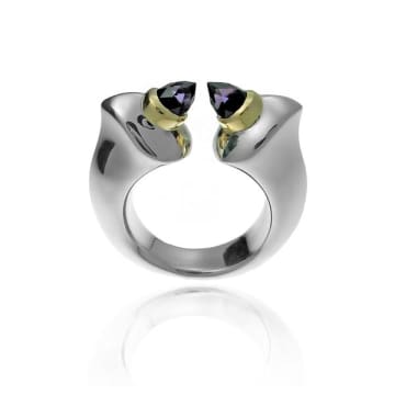 Goldsmith :in-residence Silver Lilith Ring In Metallic