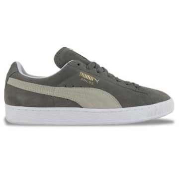 Puma Grey And White Suede Classic Trainers