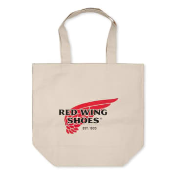 Red Wing Shoes Canvas Tote Bag In White