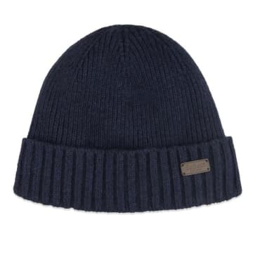 Shop Barbour Carlton Beanie Navy In Blue