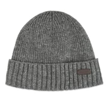 Shop Barbour Carlton Beanie Grey