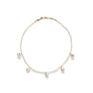 Anni Lu Marianne Pearl Necklace Gold