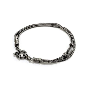 Eins Berlin Cordage Bracelet Silver In Metallic