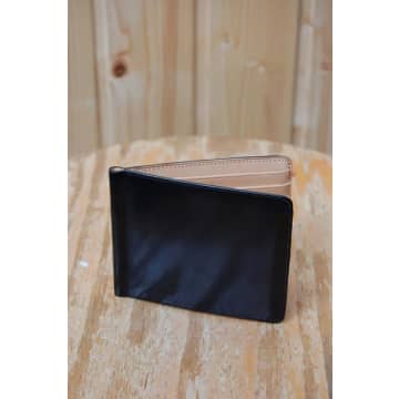 Il Bussetto Bi Fold Wallet With Money Clip Black