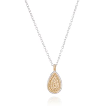 Anna Beck Gold And Silver Teardrop Pendant Necklace