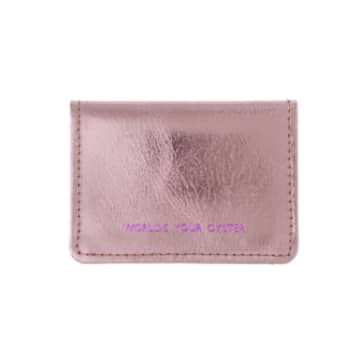 Vida Vida Metallic Pink Leather Worlds Your Oyster Travel Card Holder