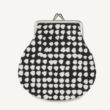 Marimekko Small Black And White Orkans Points Purse