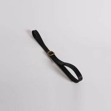 Kate Sheridan Black Classic Belt Brass